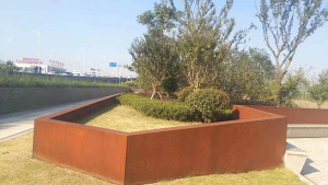 鼓楼耐候钢挡土墙